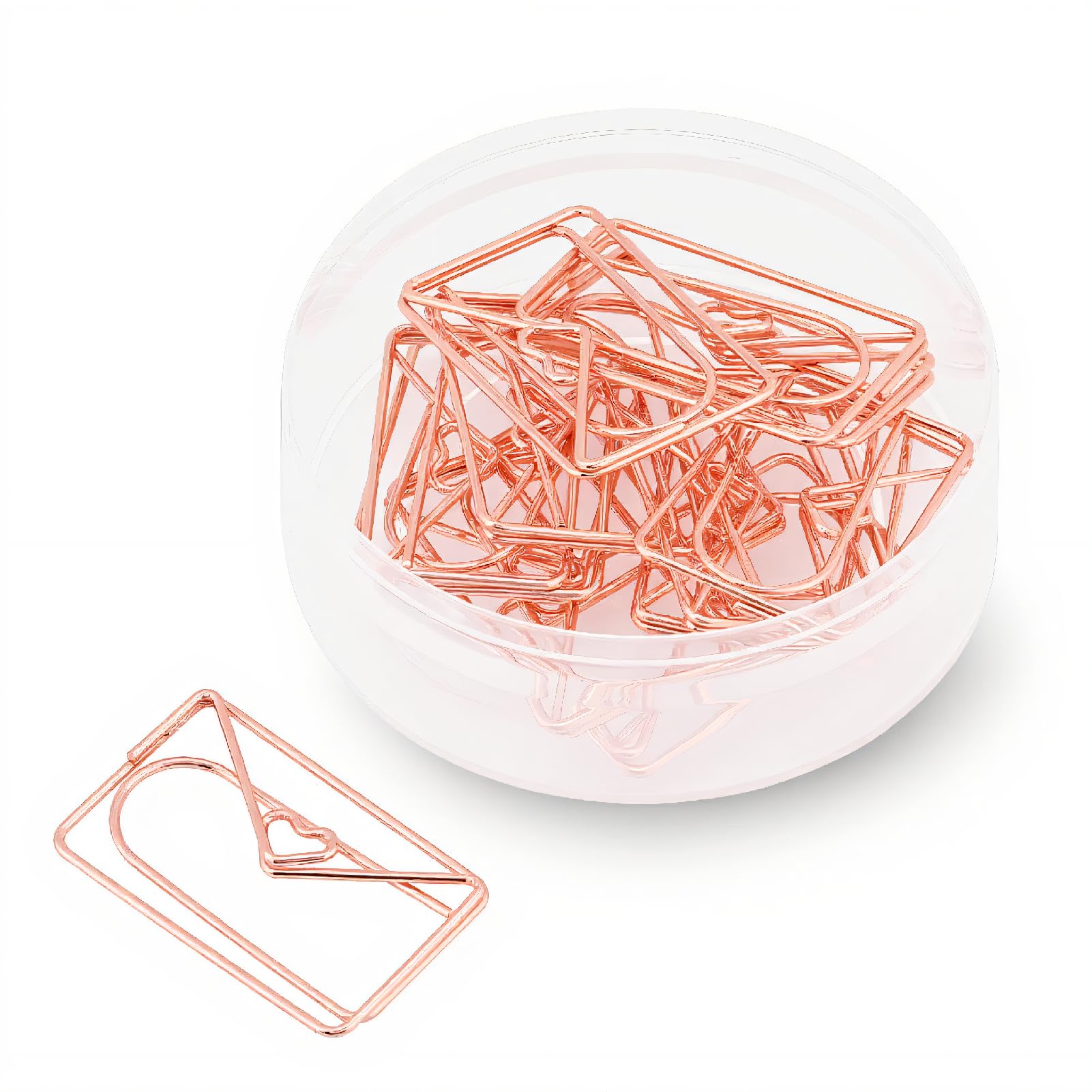 ASHATA Envelop Shape Paper Clips Stainless Steel Bookmark clips Marking Document Organizing Clip Lovely Office Supplies Decorations12pcs