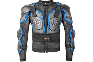 Kids Motorcycle Jacket-Dirt Bike Gear for MTB ATV,Motocross Armor Jacket,Chest Back Eblow Protection for SkateBoard Skating