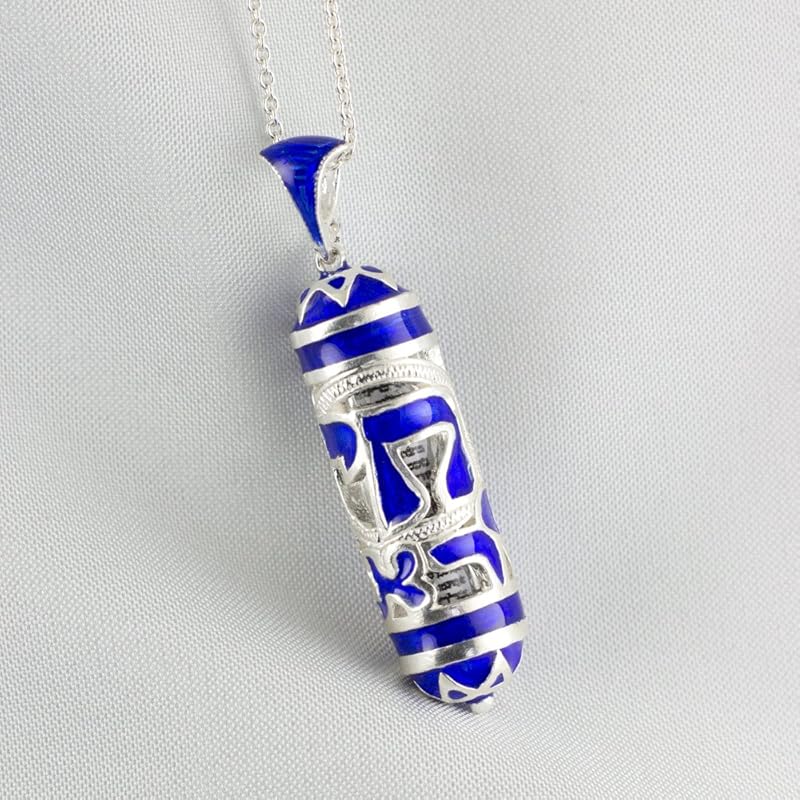 Mezuzah Necklace Sp.Order with 28" Chain Sterling Silver
