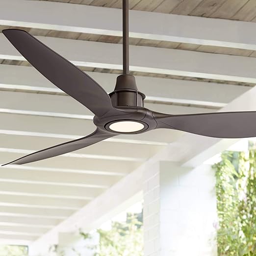 58 Interceptor Modern Outdoor Ceiling Fan With Light Led Dimmable