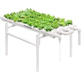 VIVOSUN Hydroponic Grow Kit, 1 Layer 36 Plant Sites 4 Food-Grade PVC-U Pipes Hydroponics Planting System with Water Pump, Pump Timer, Nest Basket and Sponge for Leafy Vegetables