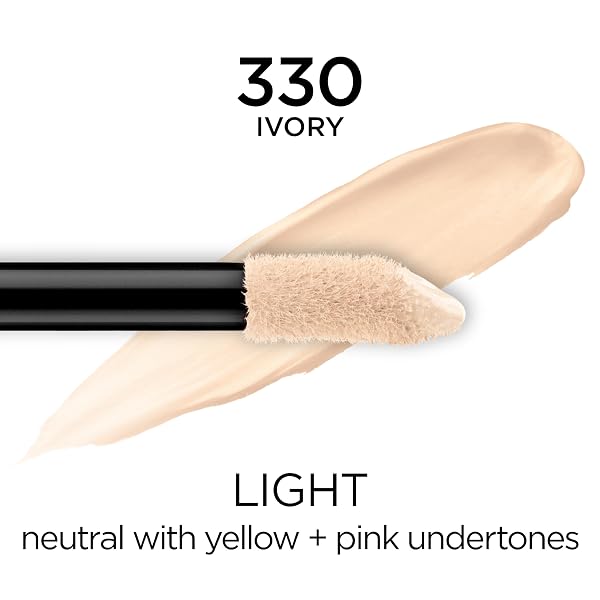 L’OREAL PARIS MAKEUP INFALLIBLE FULL WEAR WATERPROOF MATTE CONCEALER, FULL COVERAGE, IVORY, 0.33 FL. OZ.