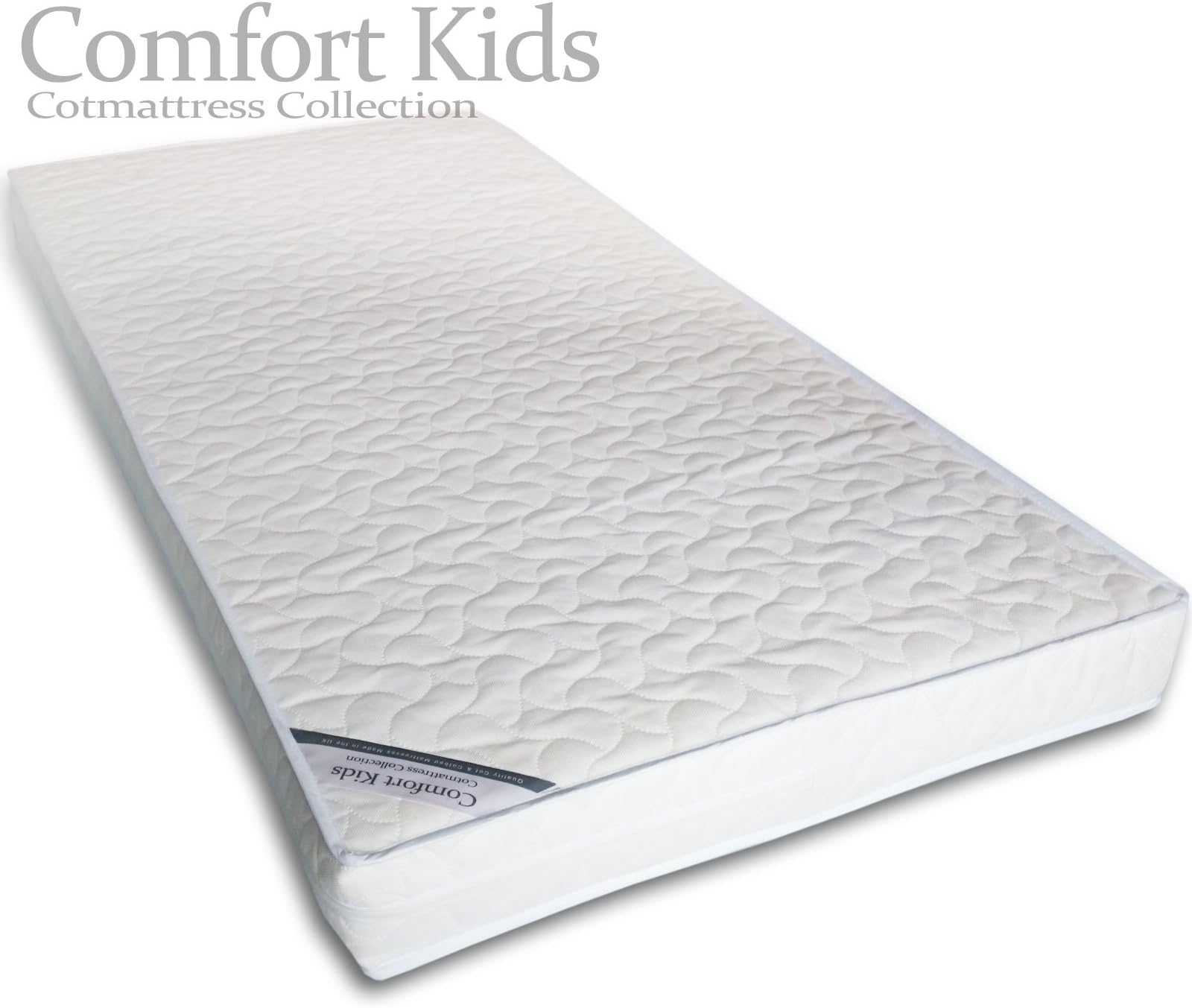 Comfort Kids 120 x 60 cm Luxury Pocket Sprung Cot Mattress (And Also Fits Mamas & Papas Cotbed Size 200)