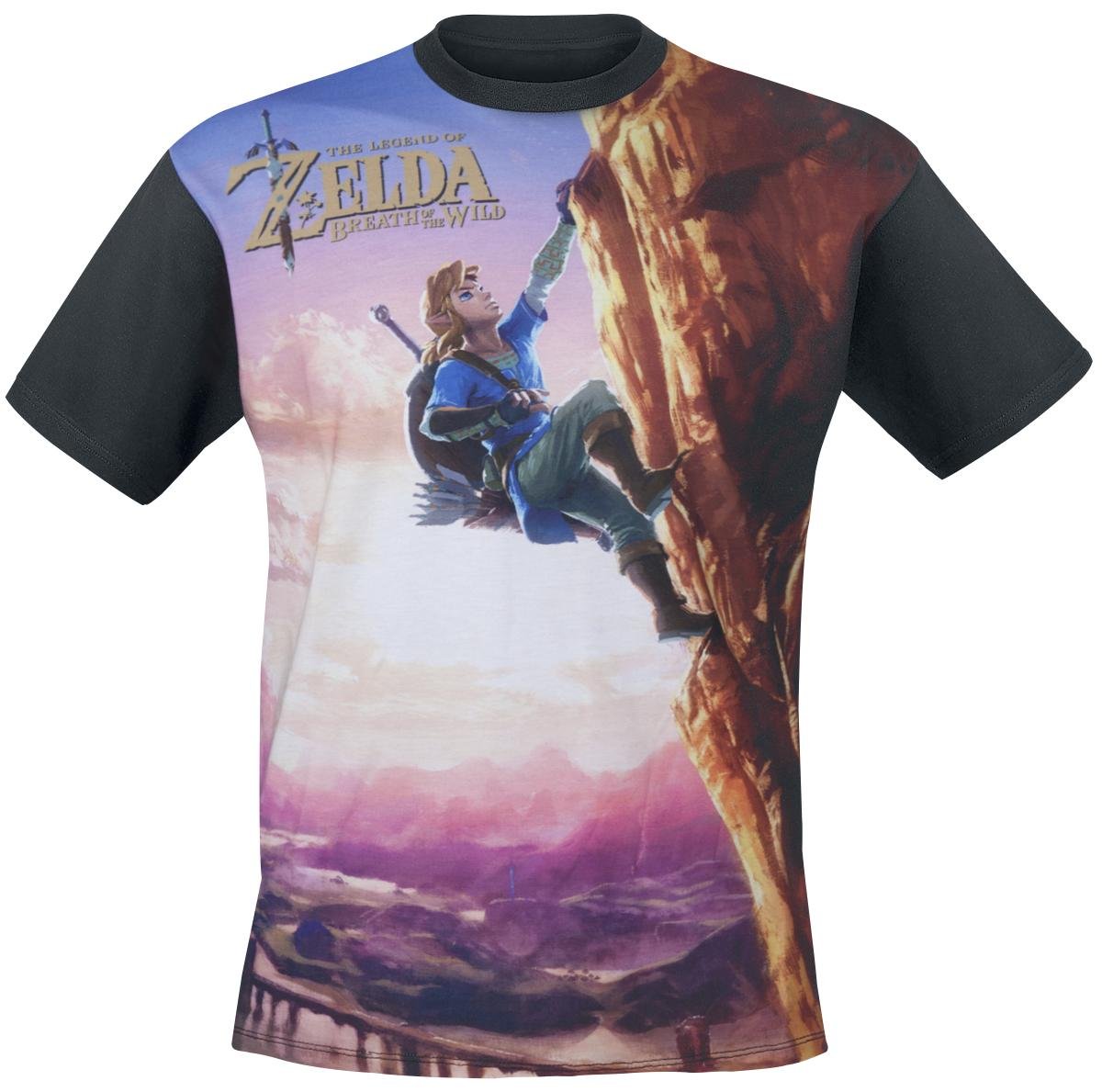 The Legend Of Zelda Breath Of The Wild - All Over Link Climbing T-Shirt multicolour XXL