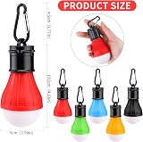 TSLBW 5 Pcs Camping Lights LED Tent Lanterns with Carabiner Clips 3 Modes view 2