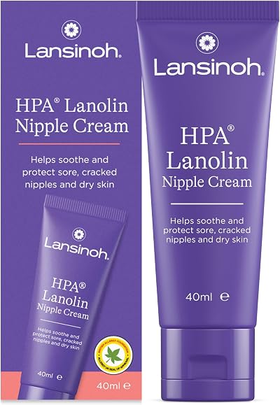 Lansinoh HPA Lanolin Nipple Cream 40ml Sore Nipples Hypoallergenic