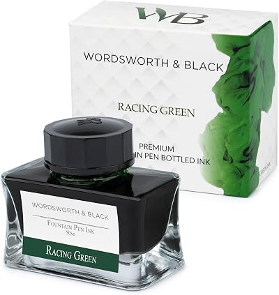 Wordsworth & Black Fountain Pen Ink Bottle 50 ml Racing Green Premium
