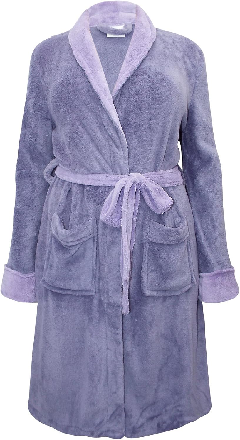 La Redoute Womens Super Quality Lilac Purple Plus Size Dressing Gown