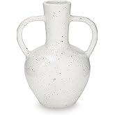 Signature Design by Ashley Dallinworth Casual Vase with Handle, White & Black
