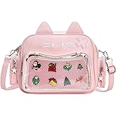 ZAROXOXS Kawaii Ita Bag Backpack Crossbody Bag Cat Shoulder Bags Multi-Purpose Pin Display with Insert