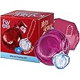 fwee Glowy Jelly Pot + Keychain SET | Dewy Jelly Lip & Blush Color, Tinted Glow Jelly Balm, Dewy Buildable Finish – Berry Jam (Peony Pink) | 0.14 oz