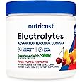 Nutricost Electrolyte Complex Powder (60 Servings, Fruit Punch) - Hydration Supplement Drink Mix with Vitamins and Minerals
