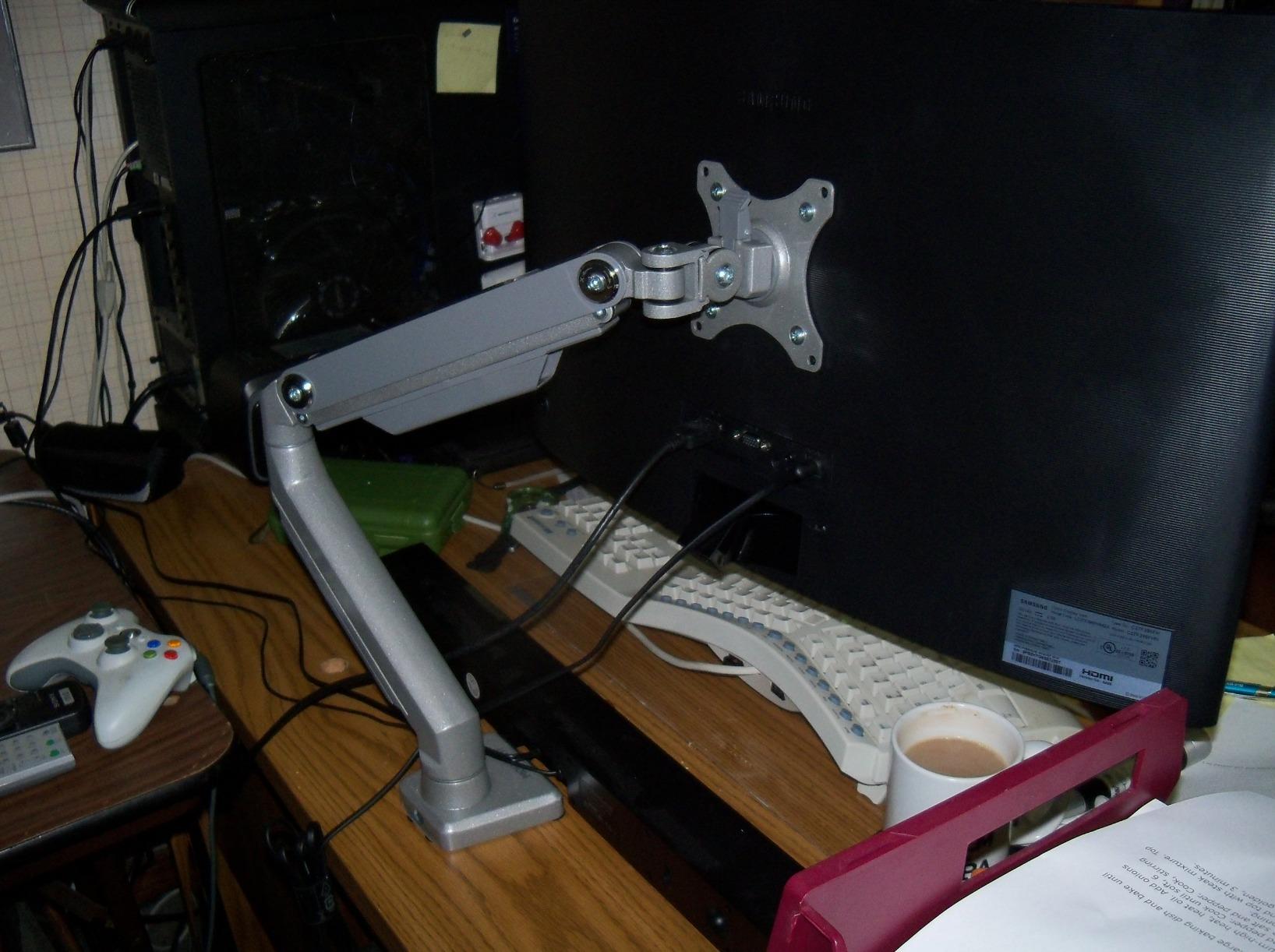 10/mo Finance MountIt! Single Monitor Arm Mount Desk Stand Full