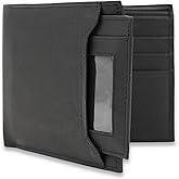 AG Wallets Leather Wallet for Men - Sliding 2-in-1 Bifold Wallet with Removable Card Holder & RFID Protection - Premium Travel Wallet - Versatile & Functional Design - Black