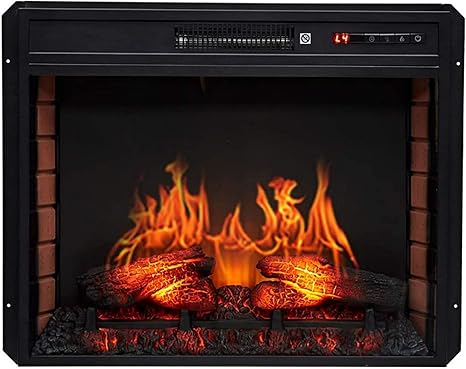 RUXMY Warm halten Elektrische Kaminheizung Flammeneffekt