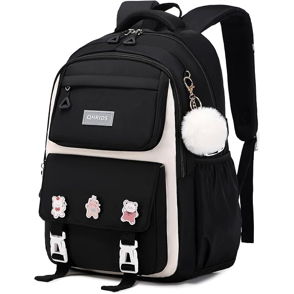 MININAI 5-Piece Kawaii Backpack Set – Cute Aesthetic Laptop Backpack, Shoulder Bag, Pouch For College & Daypack