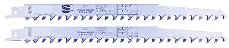 Connex COM330025 Säbelsägeblatt Holz grob nass, 230 mm, 2 Stück