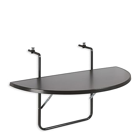 BEST 36501550 Balkon Hängetisch Butler halbrund 100 x 50 cm, anthrazit