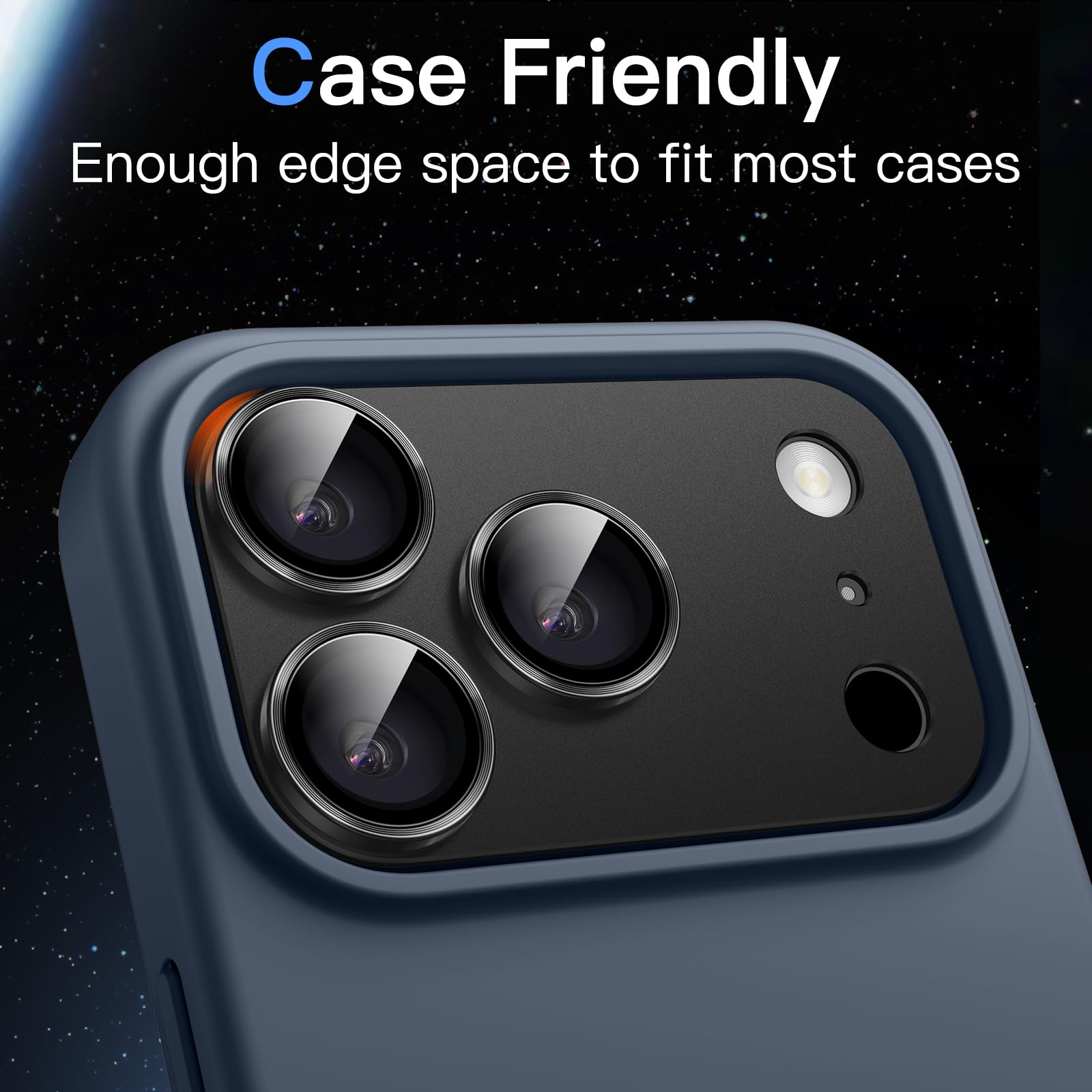 Camera Lens Protector for iPhone 17 Pro Max 6.9-Inch, Full Coverage Cover