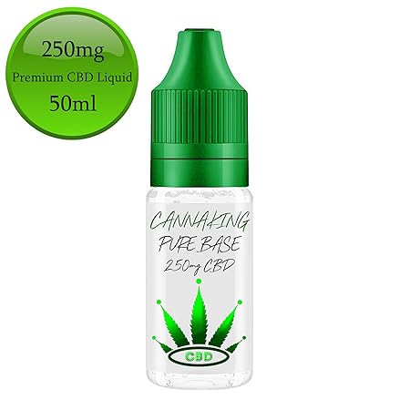 CBD Liquid Pure Base 50ml mit 250mg 500mg 1000mg 1500mg 2000mg 2500mg von Canna King nikotinfrei (250mg)