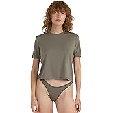 Organic Basics womens Soft Touch Veil Thong Underwear