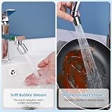 Hibbent Kitchen Sink Faucet Aerator 360° Swivel 22mm Chrome, 2 Modes view 4