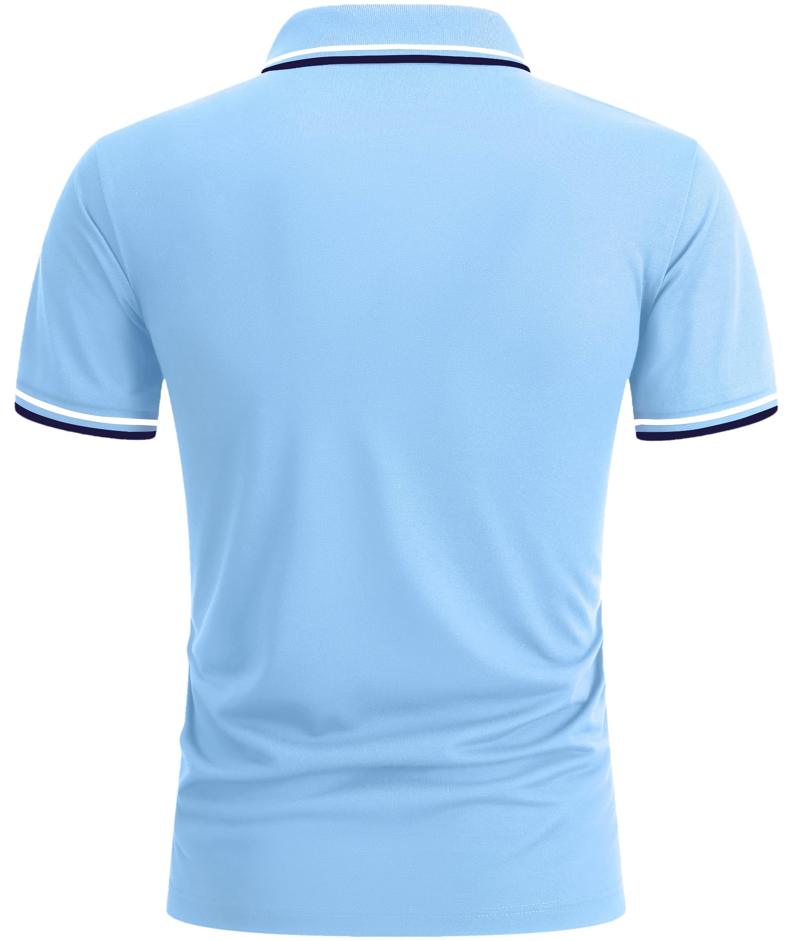 LLdress Herren Kurzarm Poloshirt Atmungsaktiv Schnelltrocknend Tshirt Freizeit Sport Sommer Poloshirts Männer Knopfleiste Polohemd 3