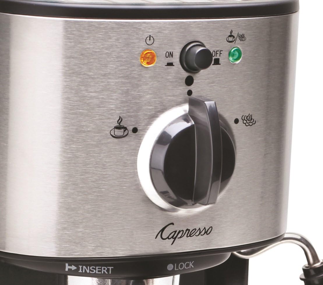 Capresso Espresso and Cappuccino Machine EC100 Black and Stainless w