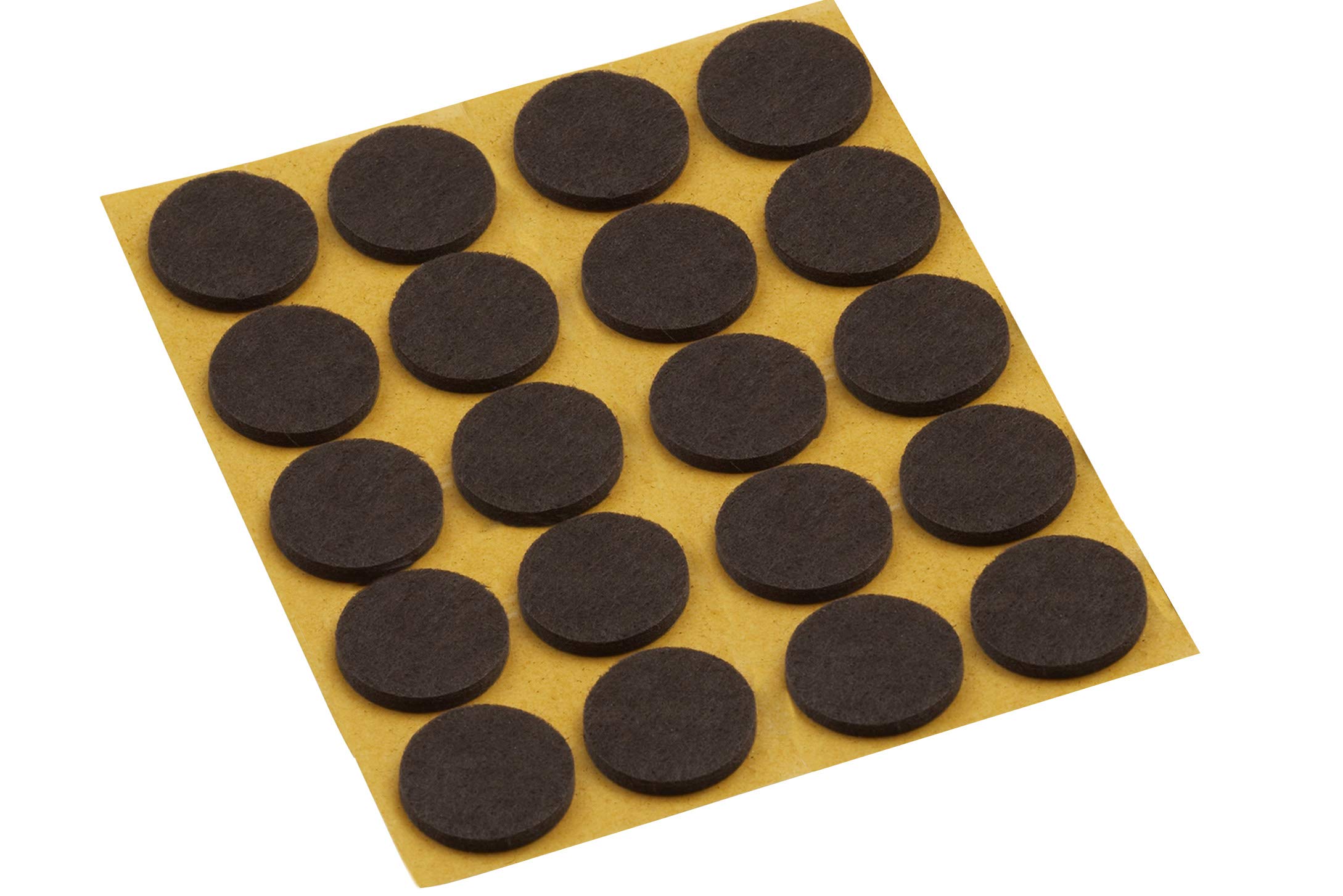 Meister Felt Glider self-adhesive, Ø 35 mm, brown, 20 pieces, 645236