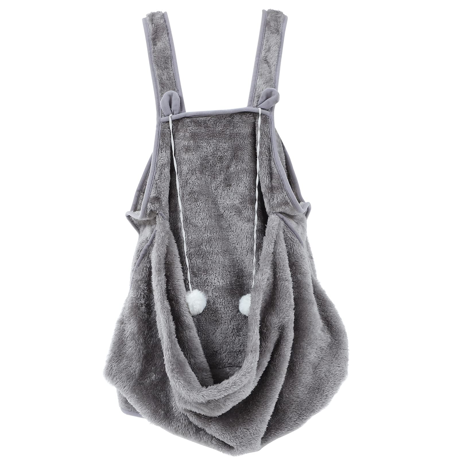 Dog and Cat Sling Carrier Coral Fleece Pet Carrier Bag Hands- Shoulder Carry Apron Pet Carrier Kangaroo Bag for Cat Kitten Puppy Dog