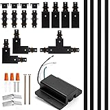 H Track Lighting Rails Kit - iCreating 13ft Black