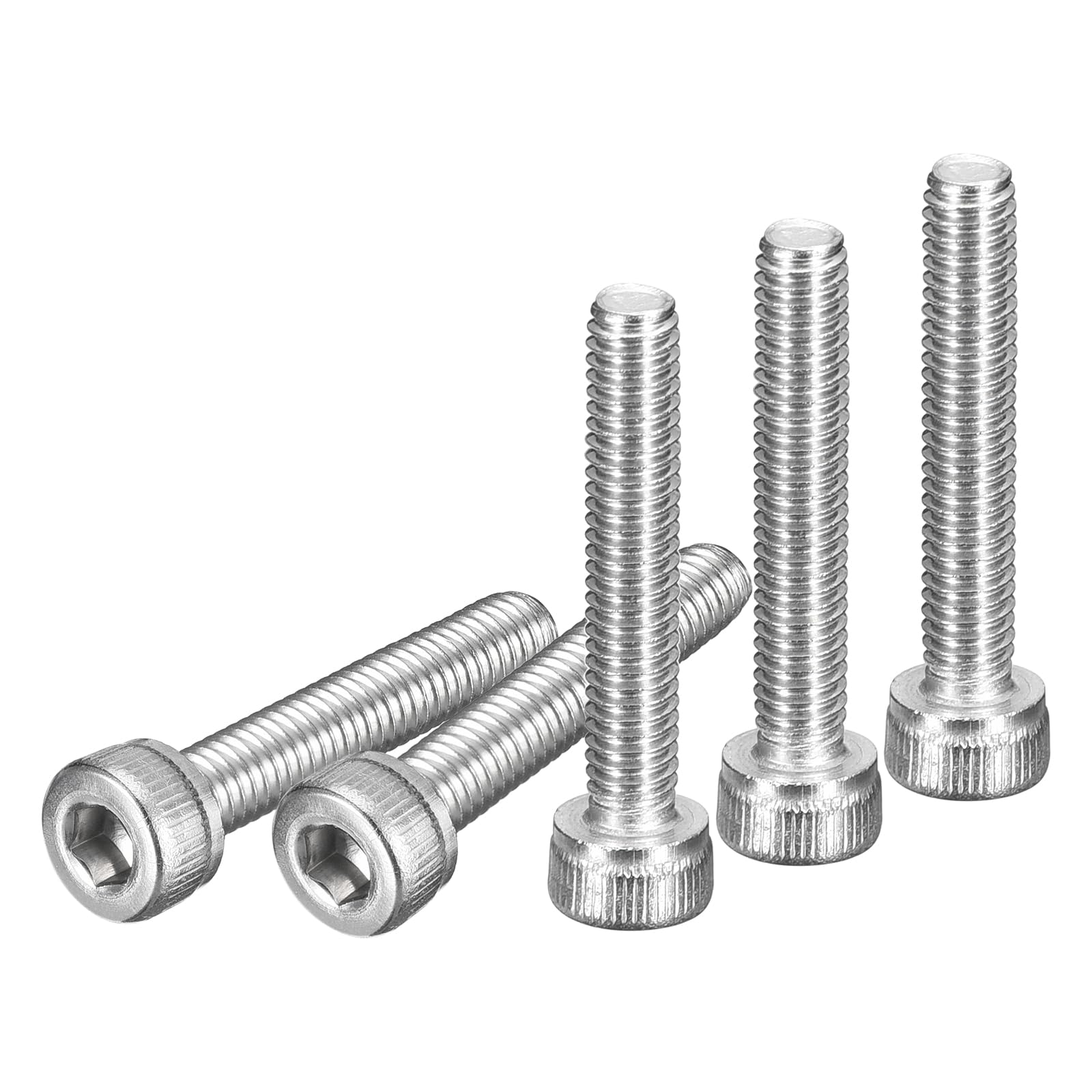 DTGN M3x16mm Socket Head Cap Screws Bolts, 50Pcs 304 Stainless Steel 18-8, Metric Machine Hex Socket Screw, Hex Drive, Bright Finish, UNC Coarse Thread Fully Threaded