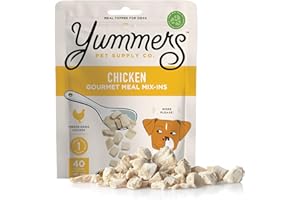 Yummers Premium Chicken Meal Mix-Ins, 2.5 oz - Flavor Dog Food Topper for Dry Food - Add Ins, Meal Toppers, Treat Mix - Freeze-Dried for Maximum Flavor - All-Natural & Free of Preservatives