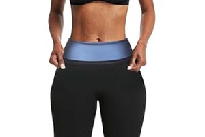 BODYSUNER Sauna Sweat Shorts Thermos Pants Compression Workout Gym Exercise Waist Trainer Body Shaper Thighs Tummy Control