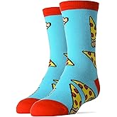 JYinstyle Kids Novelty Funny Food Crew Socks, Crazy Silly Cool Cotton Dress Socks for Boys and Girls