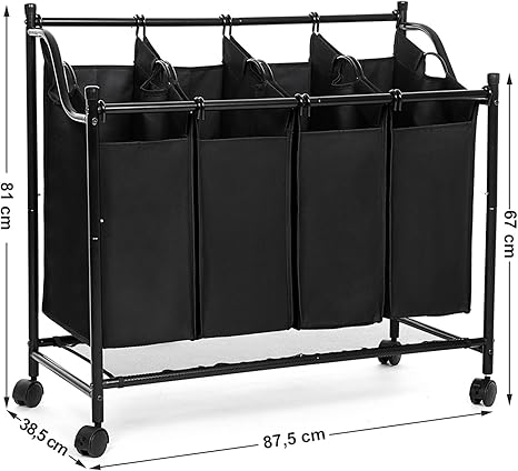 Almacenamiento y organización LSF005 Colector de Ropa con 4 Bolsas de