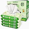 OWOCARE Dog Wipes for Paws and Butt, Plant-Based Large Pet Wipes for Dogs/Cats Hypoallergenic, 8X9 Inch Easy to Use Dog/Cat/Puppy Cleaning Grooming Wipes Gentle Degradable (200 Count, Fallen Leaves)