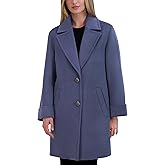 Tahari Double Face Wool Blend Two Button Coat