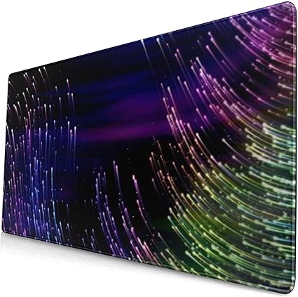 Amazon Kimdface 大型 マウスパッド スペースオーロラワイドヘッダーフライングスウォームホタルクラスター夜光るトラックダークシャイニングスター 個性的 おしゃれ 柔軟 かわいい ゲーミングマウスパッド Pc ノートパソコン オフィス用 デスクマット 滑り止め 特大