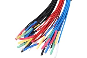 Welding Leads Multimeter Test Leads 6 Channel Universal Break Out Leads for Auto Diagnostic Oscilliscope(Black) HT306