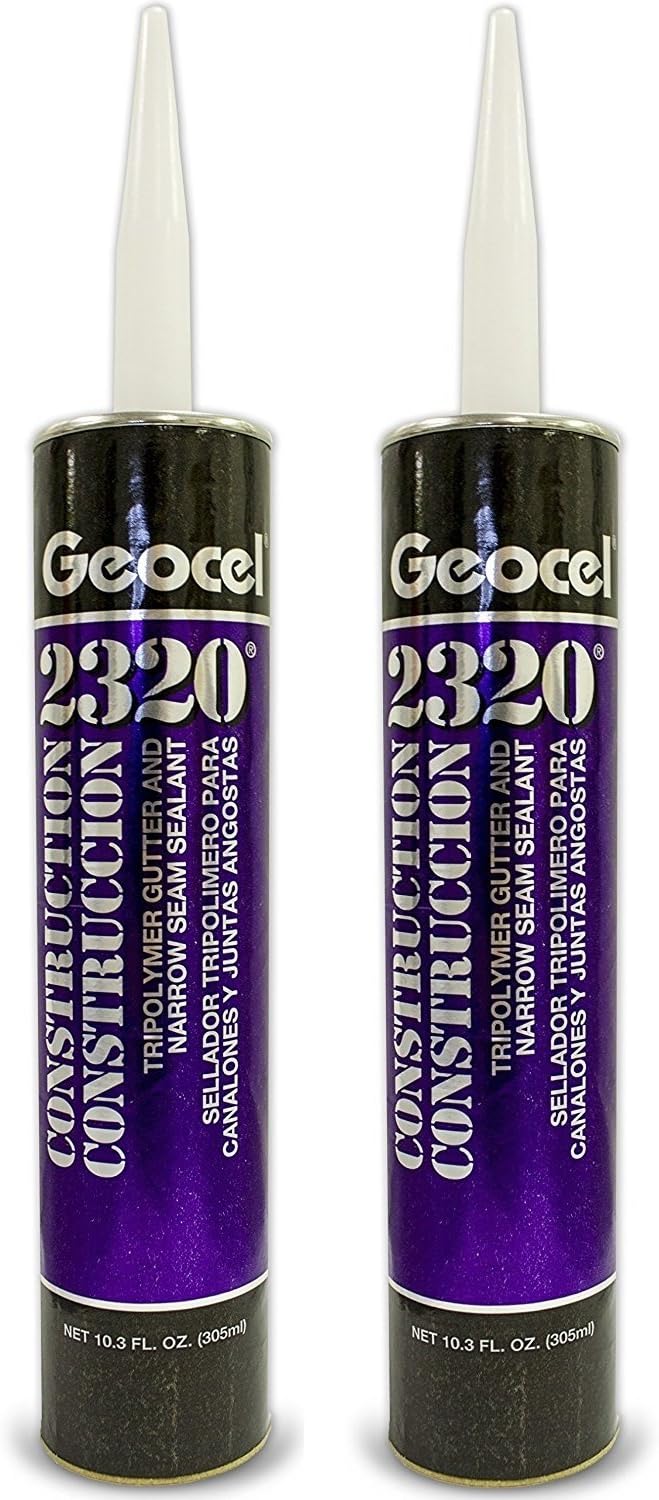 Geocel 2320 gutter and narrow seam sealant (Clear) 2 Pack