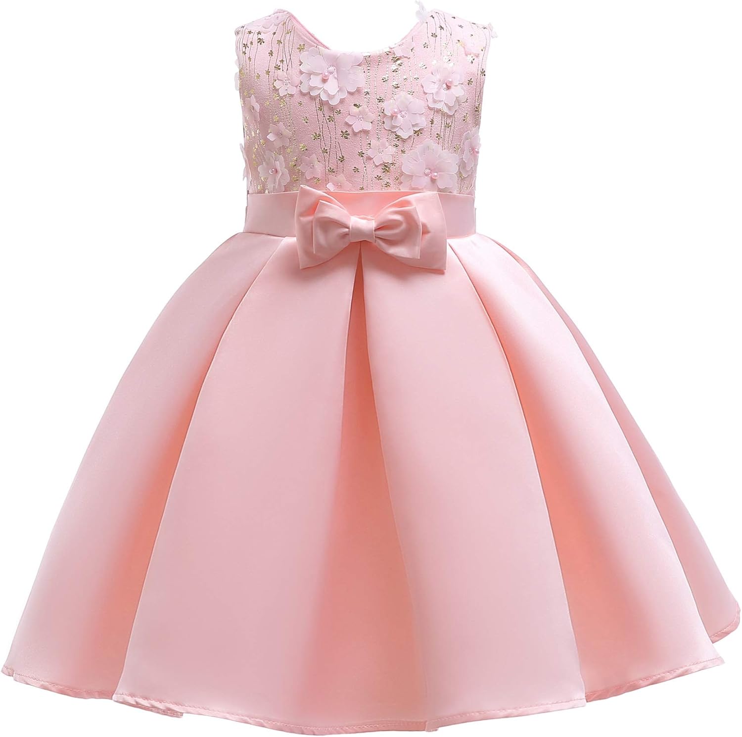 3d flower girl dress