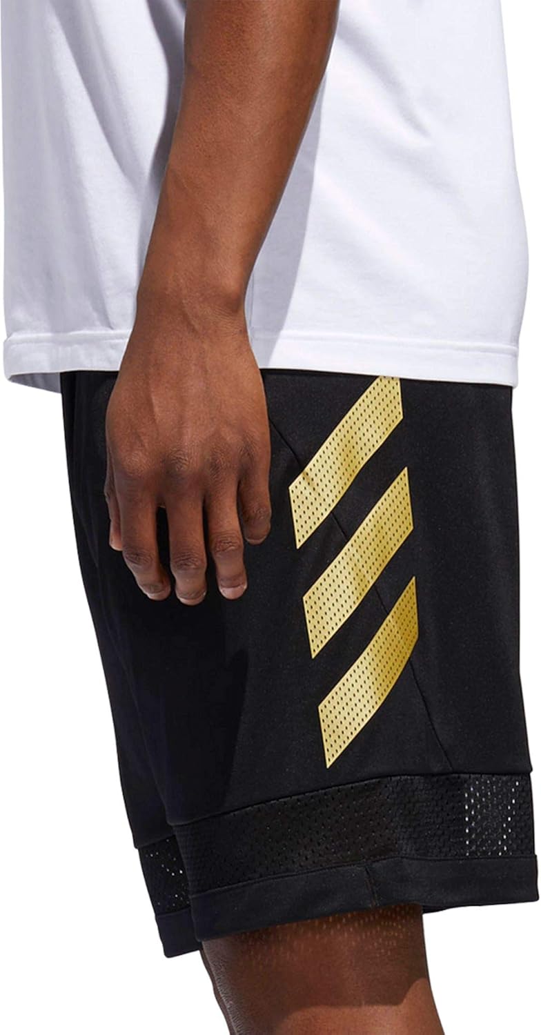 black and gold adidas shorts