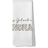 shiviody Nona Gifts Kitchen Towels - Religious Bible Verse Mom Gifts for Grandma Nona Dish Towels, Grandma Mothers Birthday Decorative Absorbent Dishcloths Hand Towel for Kitchen Decor 16x24 Inches