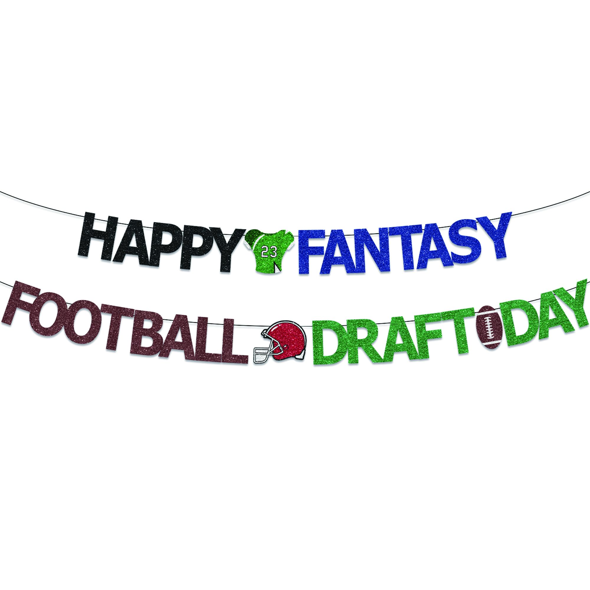 Photo 1 of IRCOR Fantasy Football Decorations Fantasy Football Draft Day Banner Party Decorations