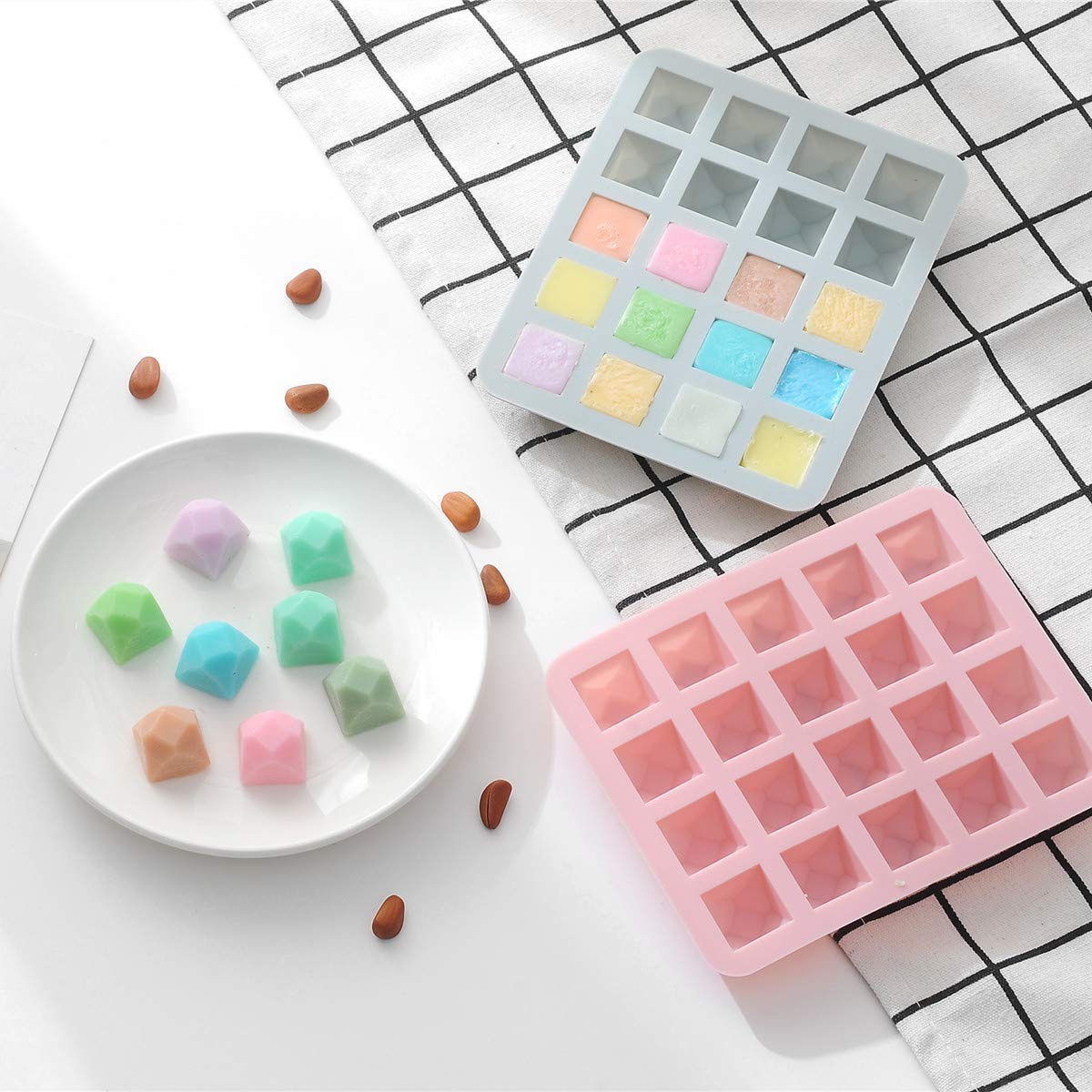 Silicone Mold For Chocolate, Cake, Jelly, Pudding (Pink)