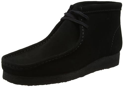 clarks short black boots