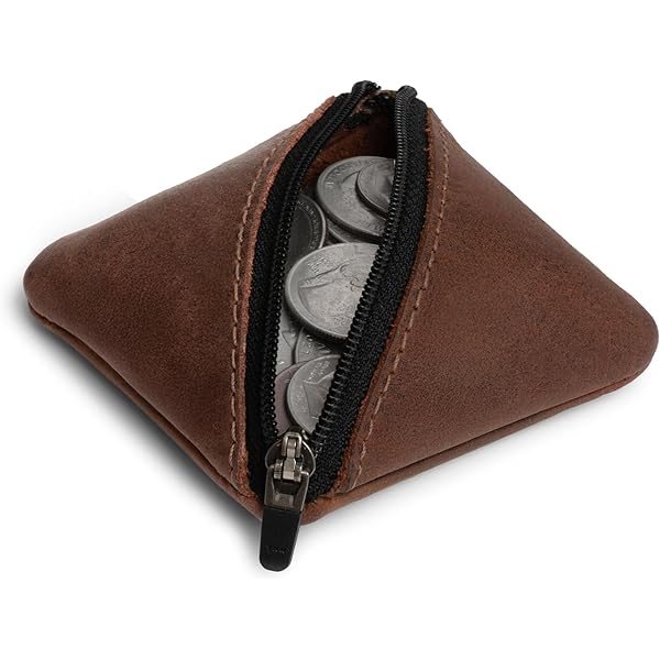 Amazon.com: Hide & Drink, Rounded Coin Case Handmade from Full