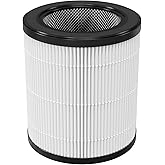 H14 True HEPA Replacement Filter for FETIONS ZQA-4000A Air Purifiers, 3-in-1 High-Efficiency Filtration System with Activated Carbon Filter Layer, White, 1 Pack