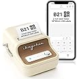 NIIMBOT B21 Label Maker Machine with Tape 2Inch Portable Sticker Printer Thermal Labeler for Jar Price Address Label for Business Home Office Organization, White